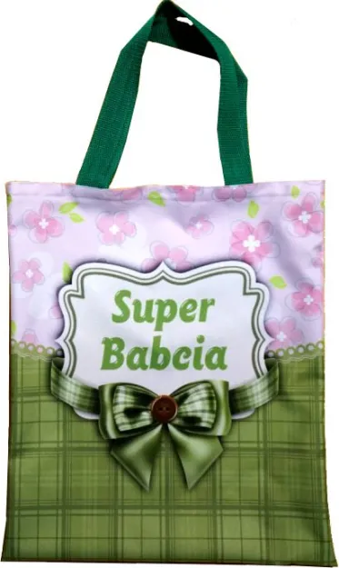 Torba kolorowa - Super Babcia (wstęga)