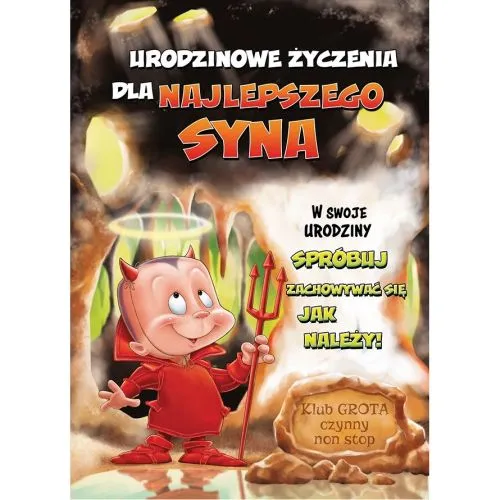 Karnet - Urodzinowe życzenia dla najlepszego syna