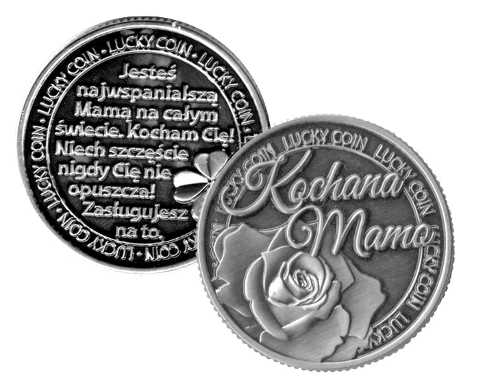 Moneta na szczęście Kukartka - Kochana Mamo