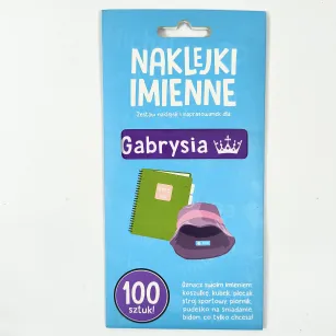 Naklejki imienne 100 szt. - Gabrysia