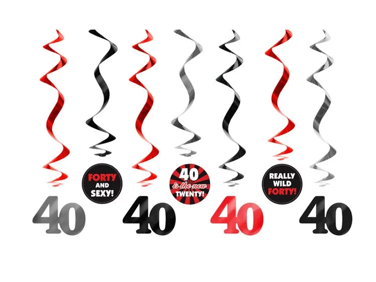 Dekoracyjne świderki - 40 urodziny