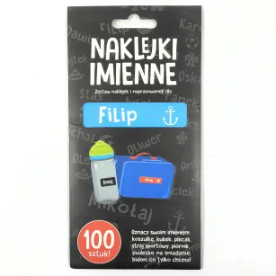 Naklejki imienne 100 szt. - Filip