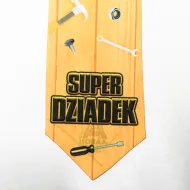 Krawat premium - Super dziadek (narzędzia)