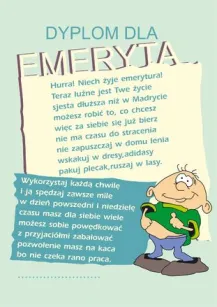 Dyplom - Dla emeryta