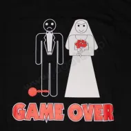 Koszulka - Game over, z kulą - dla mężczyzny