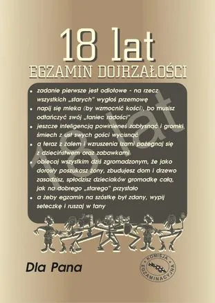 Dyplom - 18 lat egzamin dojrzałości dla Pana