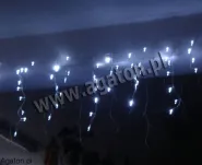 Lampki świąteczne, diodowe tzw. zwisające - białe - 2