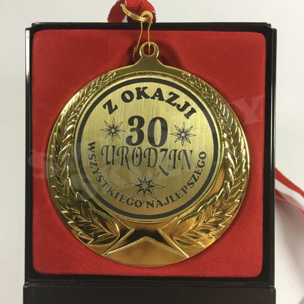 Medal w etui - Z okazji 30 urodzin - Wszystkiego najlepszego