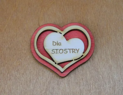 Serce z magnesem - Dla Siostry