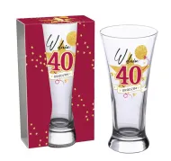 Szklanka do piwa STARS - W dniu 40 urodzin
