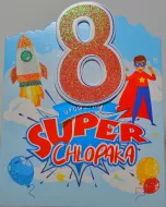 Karnet 4K - 8 urodziny super Chłopaka