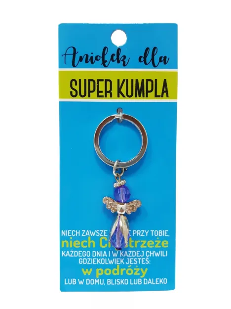 Brelok Kukartka - Aniołek dla - Super Kumpla