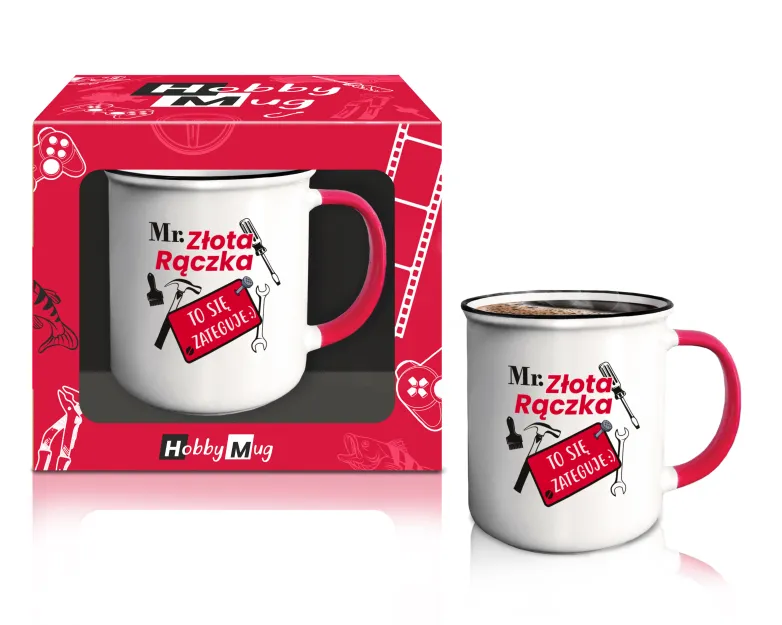 Kubek garnuszek - Mr. Złota rączka. To się zateguje :)