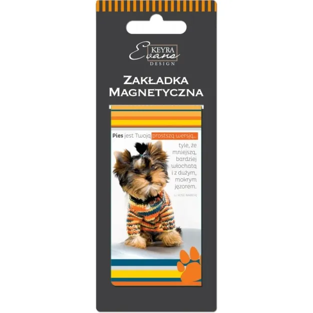 Zakładka magnetyczna do książki - Pies jest Twoją prostszą wersją...