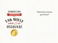 Karnet 2K - Serdeczne gratulacje tak wiele udało Ci się osiągnąć - 2