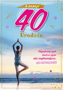 Karnet 3D - Z okazji 40 urodzin