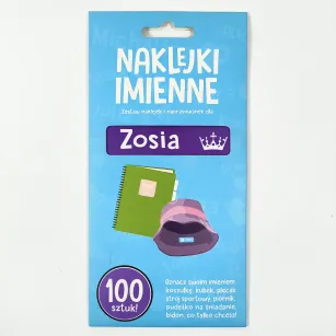 Naklejki imienne 100 szt. - Zosia