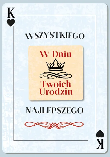 Karnet z magnesem - Wszystkiego najlepszego w dniu Twoich urodzin!