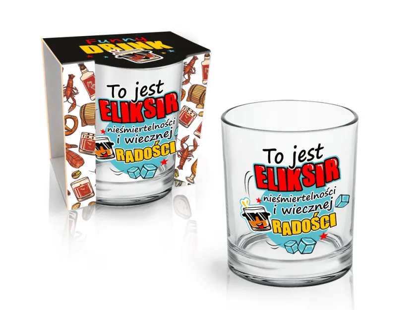 Szklanka do whisky - To jest eliksir nieśmiertelności i wiecznej radości