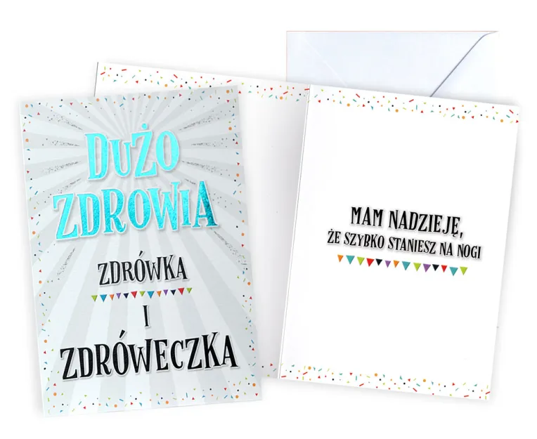 Karnet Kukartka V - Dużo zdrowia, zdrówka i zdróweczka