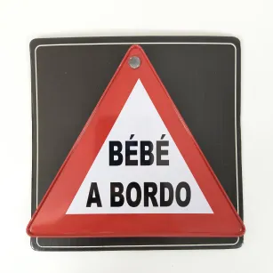 Plakietka z przylepcem - Bébé a bordo (dziecko na pokładzie)