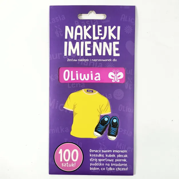 Naklejki imienne 100 szt. - Oliwia