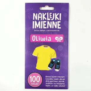 Naklejki imienne 100 szt. - Oliwia