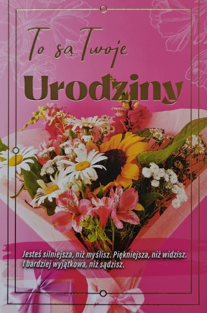 Karnet z wymiennnymi cyframi - To są Twoje Urodziny