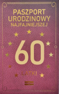 Karnet paszport - Urodzinowy najfajniejszej 60 latki