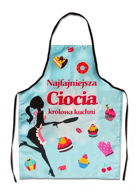 Fartuch premium - Najfajniejsza ciocia królowa kuchni