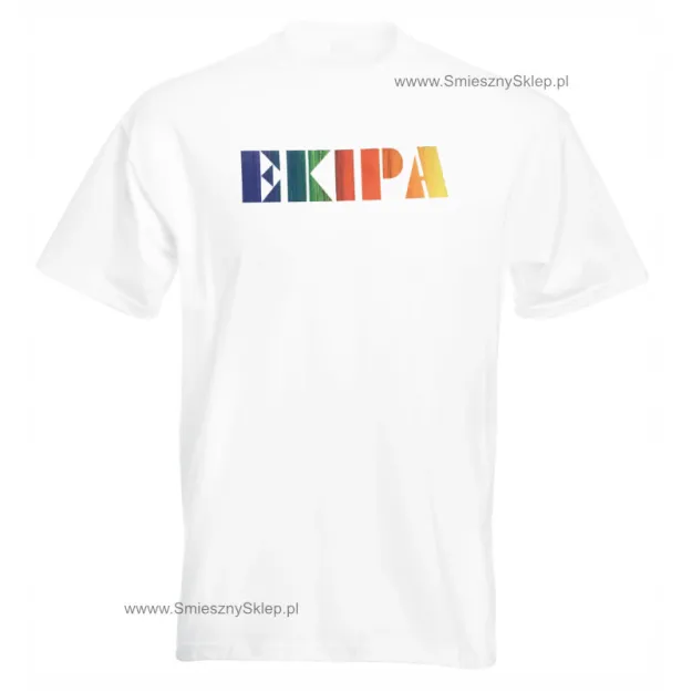Koszulka biała - Ekipa (kolor)