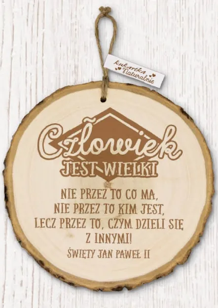 Eko sentencja - Człowiek jest wielki nie przez to co ma, nie przez to...