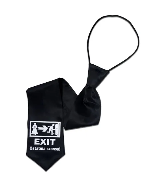 Krawat czarny - EXIT Ostatnia szansa