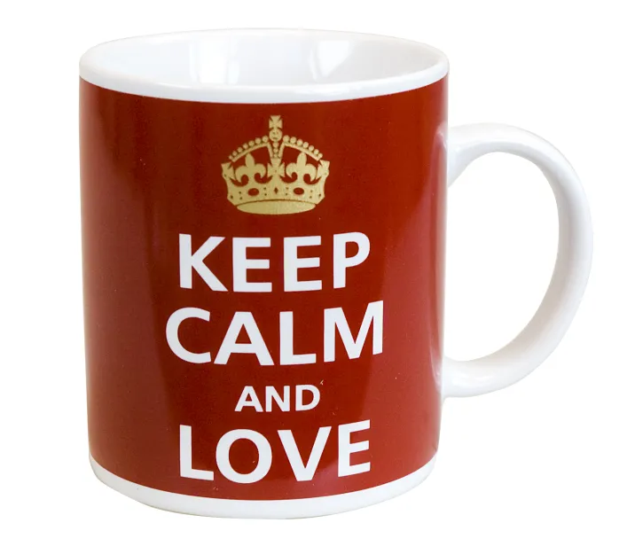 Kubek Kukartka - Keep calm and love - Zachowaj spokój i kochaj