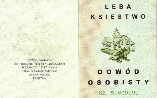 Dowód osobisty - Łeba Księstwo