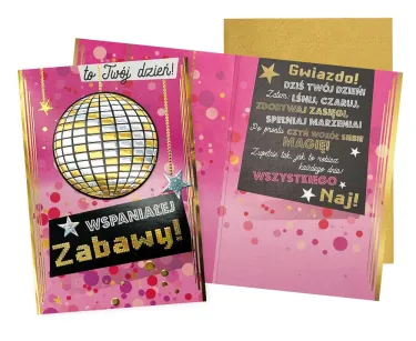 Karnet DK - Wspaniałej zabawy! To Twój dzień!