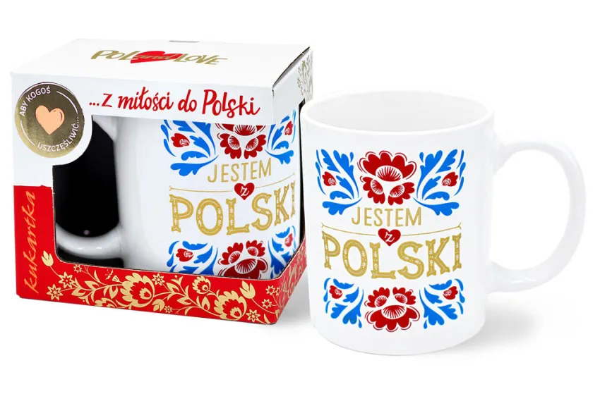 Kubek premium Kukartka - Jestem z Polski