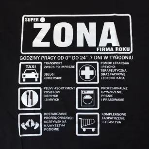 Koszulka - Super żona - firma roku