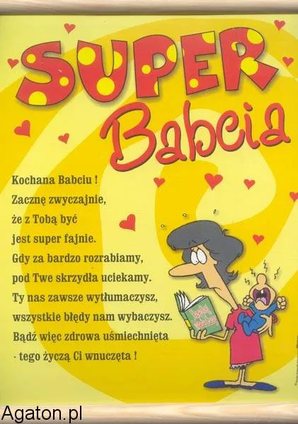 Dyplom - Super babcia