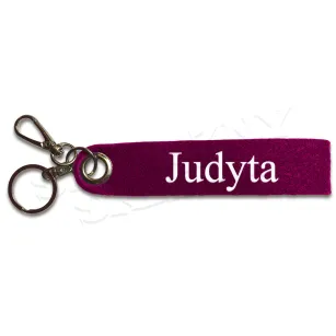 Brelok filcowy z imieniem - Judyta