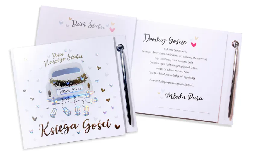 Księga gości HBK - Dzień naszego ślubu (samochód)