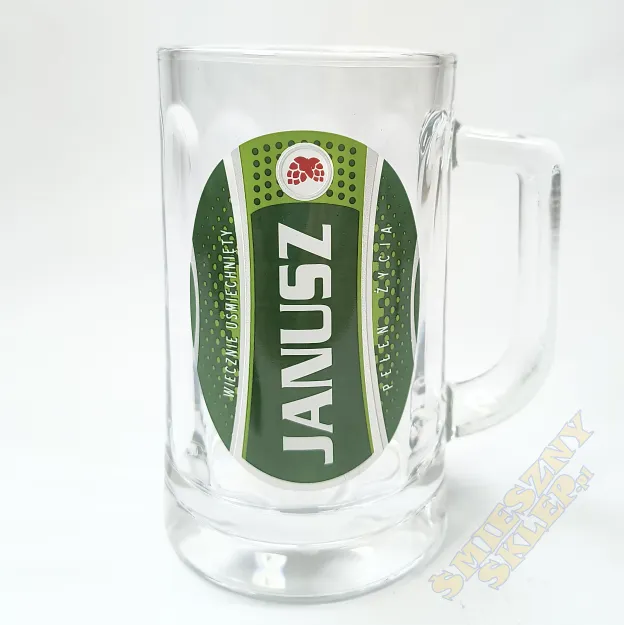 Kufel 0.3L - Janusz Wiecznie uśmiechnięty pełen życia