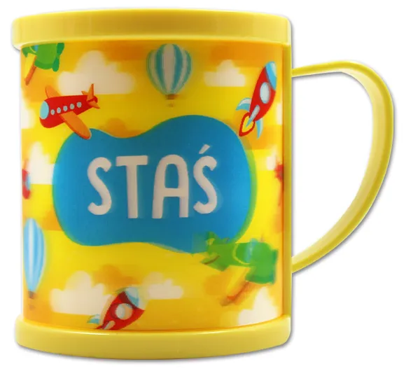 Kubek plastikowy 3D - Staś