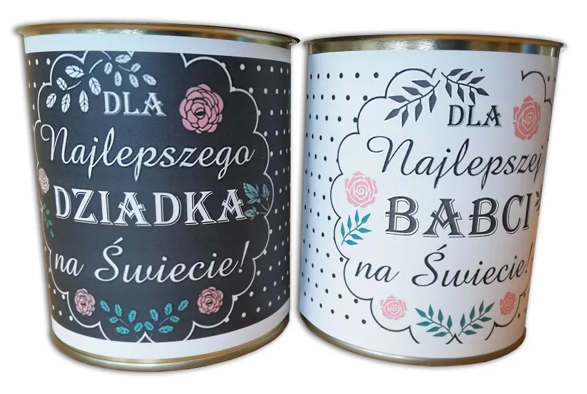 Słodki prezent dla najlepszej Babci na świecie - mleczne krówki w konserwie