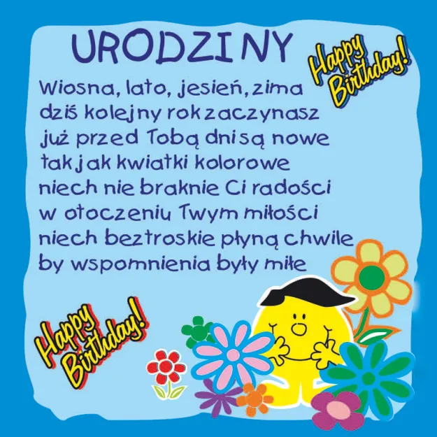 Podkładka magnetyczna - Urodziny. Dla Pana. Wiosna, lato, jesień, zima...