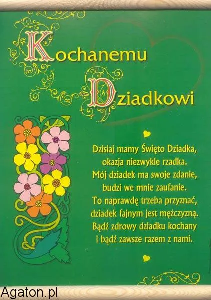 Dyplom - Kochanemu dziadkowi