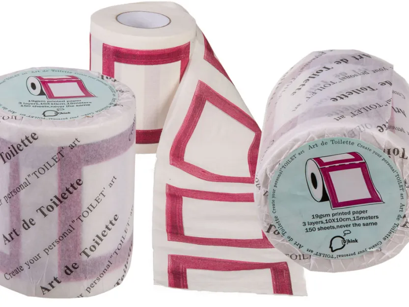 Papier toaletowy - Czerwona ramka. Zrób to sam.