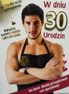 Karnet - w dniu 30 urodzin na deser Antonio przygotował coś specjalnego
