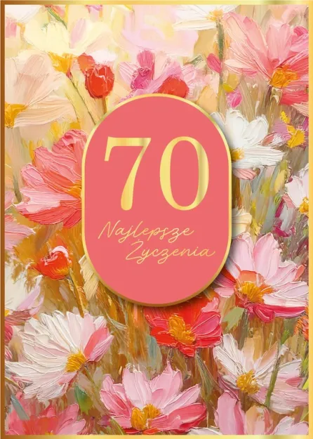 Karnet 3D - 70 Najlepsze życzenia