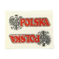 Zestaw 2 naklejek 3D - Polska (orzeł)